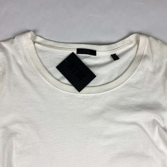 NWT ATM Anthony Thomas Melillo Women's Shirt Size XL White Cotton Long Sleeve - Picture 5 of 15